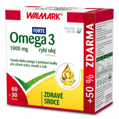Walmark Omega 3 rybí olej Forte 90 tablet – Zbozi.Blesk.cz