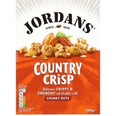 Jordans Country Crisp celozrnné cereálie s ořechy 500g – Zboží Mobilmania