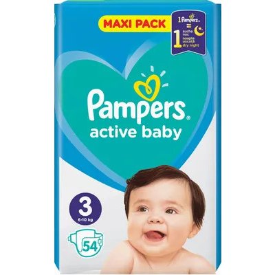 Pampers Active 3 54 ks