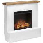 Tagu elektrický krb Rolf Concrete 1500 W LED White – Zboží Mobilmania