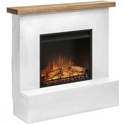 Tagu elektrický krb Rolf Concrete 1500 W LED White – Zboží Mobilmania