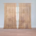 Sablio Záclony Dřevo 2: 2ks 150x250cm – Hledejceny.cz