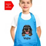 Kariban HobbyTriko Dětská zástěra na vaření se jménem Vysmátej jezevčík Modrá – Hledejceny.cz