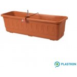 Plastkon Samozavlažovací Truhlík FANTAZIE teracota 60 x 19 x 18 cm – Zboží Dáma