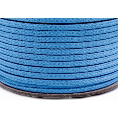 Prima-obchod Oděvní šňůra PES Ø4 mm, barva 4906 modrá nebeská – Zboží Mobilmania