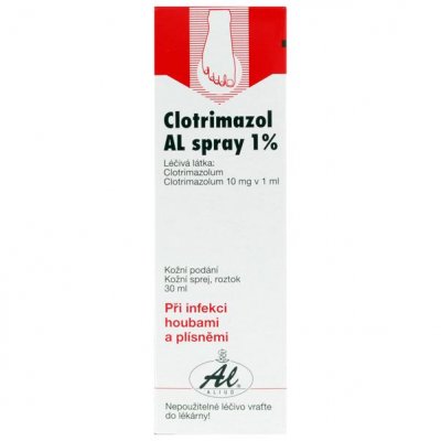 Clotrimazol AL Spray 1% drm.spr.sol. 1 x 30 ml