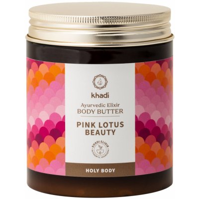 Khadi elixírové tělové máslo Růžový lotos Krása, 250 ml – Zboží Dáma