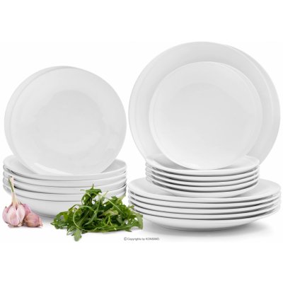 Konsimo JÍDELNÍ SERVIS SADA PORCELÁNU PRO 6 OSOB RESEDA 18 ks – Zbozi.Blesk.cz