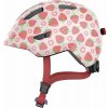 Cyklistická helma Abus Smiley 3.0 LED Rose Strawberry 2022