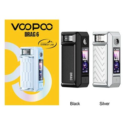 VooPoo Drag 6 MOD 4400 mAh Silver – Hledejceny.cz