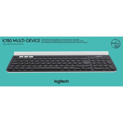 Logitech K780 Wireless Multi-Device Quiet Desktop Keyboard 920-008034 – Zboží Živě