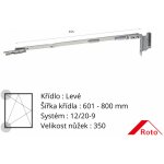 Roto NT rámové nůžky Levé křídlo 601 - 800 (350) mm 12/20-9 258058 – Sleviste.cz