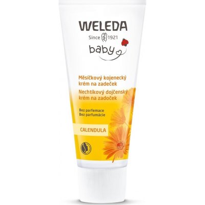 Weleda měsíčkový kojenecký krém na zadeček bez parfemace 75 ml – Zboží Dáma