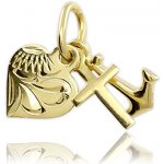 Soliter Zlatý přívěsek láska víra naděje 745 242 001 00077 0000000 – Sleviste.cz