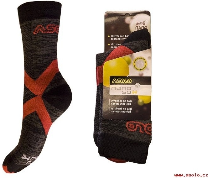 Asolo Nanosox Winter černá červená