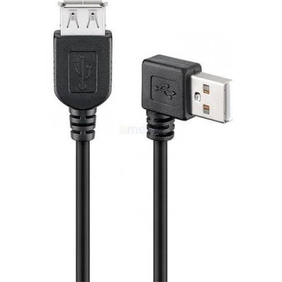 Goobay 95702 USB 2.0 prodlužovací A-A, M-F, lomený vpravo, 30cm – Zbozi.Blesk.cz