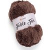 Příze Pletací příze YarnArt FABLE FUR 986 tmavě hnědá, efektní, 100g/100m