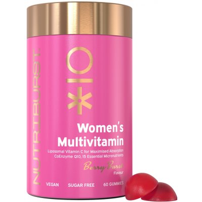 Nutriburst Premium Women’s Multivitamin gumídci s vitamíny 60 ks lesní ovoce – Hledejceny.cz