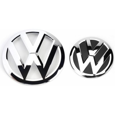 VW znak T6 180+130mm chrom - set 2 kusy – Zboží Mobilmania