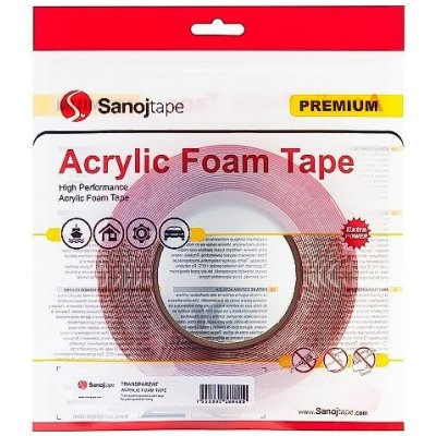 Oboustranná čirá akrylová lepící páska 6mm x 1mm x 10m | Zboží Auto