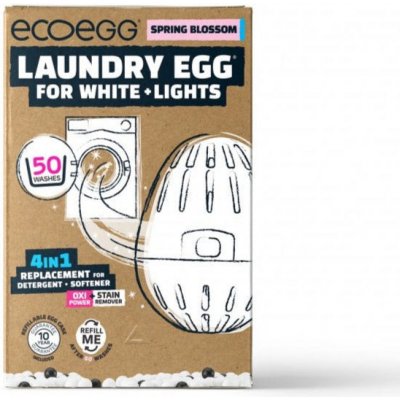 Ecoegg Vajíčko na praní na bílé prádlo Jarní květy na 50 pracích cyklů - vhodné pro alergiky i ekzematiky