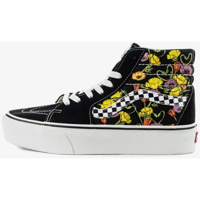 Vans Sk8-Hi Platform 2.0 Poppy Checkerboard Black /Multi – Zboží Mobilmania