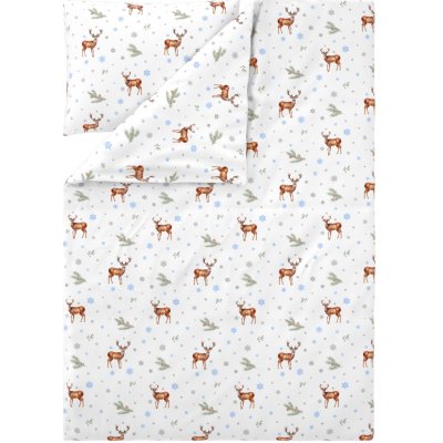 Livarno povlečení z jemného flanelu jelen 140x200 70x90 – Zboží Dáma