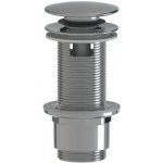 Výpust k umyvadlu 5/4 SAT chrom plast zkracovatelný click clack SATAUCCXH1 – Sleviste.cz