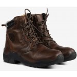 Horze Chamonix Zimní dámské kožené boty hnědé – Zboží Dáma