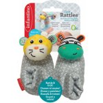 Infantino Chrastítka na nožičky Zebra & Tygr – Zboží Dáma