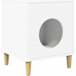 VidaXL Kočičí dům bílý 42,5 x 40 x 53 cm – Zboží Mobilmania