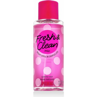 Victoria's Secret Pink Fresh & Clean Bright Apple X Campus Life tělový sprej 250 ml – Zboží Dáma