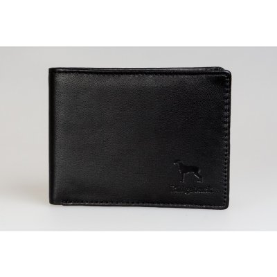 Ridgeback Pánská kožená peněženka JBNC 35 ČERNÁ / černé šití – Zboží Mobilmania