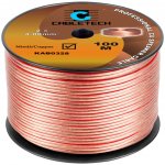 Cabletech Reproduktorový kabel 2x4 mm měděný 100 m L-KAB0328 – Hledejceny.cz