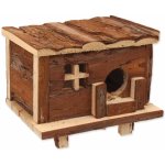 Small Animal Domek srub dřevěný s kůrou 18 x 13 x 13,5 cm – Hledejceny.cz