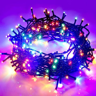 DENR Vánoční světelný řetěz 150 LED venkovní Barva: RGB barevná – Zboží Dáma