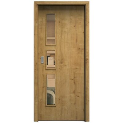 Sapeli Elegant Komfort M33 posuvné dub sukatý 110 x 197 cm Planibel bronz – Hledejceny.cz