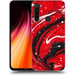 Pouzdro Picasee silikonové Xiaomi Redmi Note 8T - Red black černé – Sleviste.cz