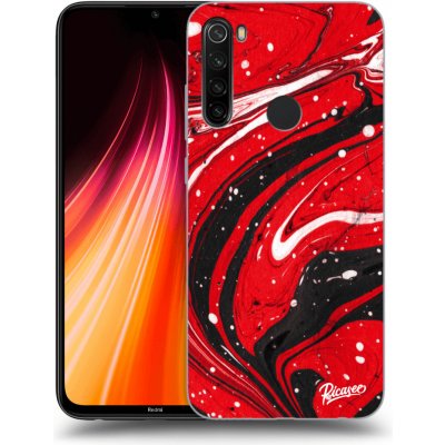 Pouzdro Picasee silikonové Xiaomi Redmi Note 8T - Red black černé