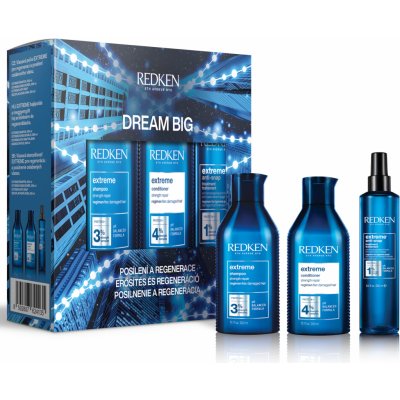 Redken Extreme dárková sada na poškozené vlasy šampon 300 ml + kondicionér 300 ml + bezoplachová kúra 250 ml – Zboží Dáma
