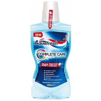 Aquafresh Complete Care Fresh Mint ústní voda 500 ml