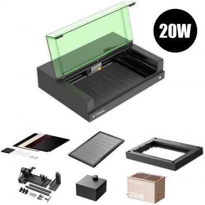 xTool S1 20W + IR Rotary Kit – Zboží Mobilmania