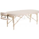 Fabulo USA Dřevěný masážní stůl Fabulo guru Oval Set 192 x 76 cm 7 barev Barva: krémová 192 x 76 cm 16,3 kg 3 barvy – Zboží Dáma