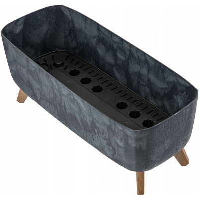 Prosperplast Květináč GRACIA CASE BETON EFFECT 58 cm antracit – Hledejceny.cz