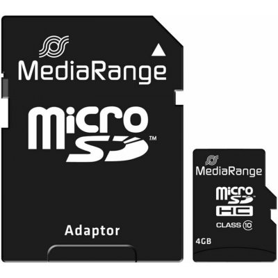 MediaRange microSDHC 4 GB MR956 – Zboží Živě