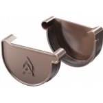 Gutta Aqua Plastové čelo žlabu 75 Levé šedé – Zboží Mobilmania