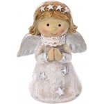 Anděl z polyresinu modlící se v šedé barvě – Hledejceny.cz