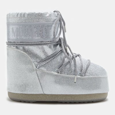 Tecnica Moon Boot Icon Low Glitter Silver – Zboží Mobilmania