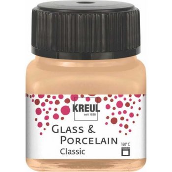 Kreul Barva na sklo a porcelán classic 20 ml METALICKÁ ŠAMPAŇSKÁ