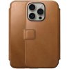 Nomad Modern Leather Folio flipové s MagSafe iPhone 15 Pro Max - sedlově hnědé